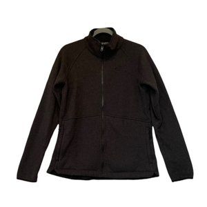 North Face large soft shell better sweater jacket fleece zip up black pockets